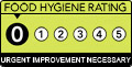 Food Hygiene Rating: 0 (Urgent Improvement Necessary)