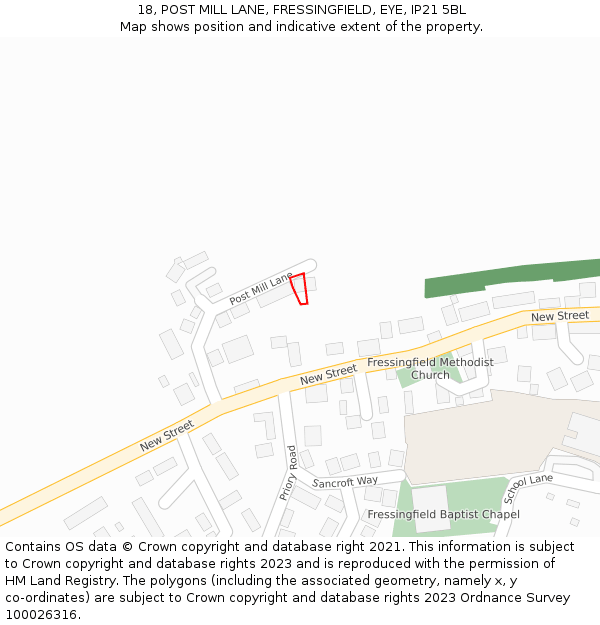 18, POST MILL LANE, FRESSINGFIELD, EYE, IP21 5BL - £295,000