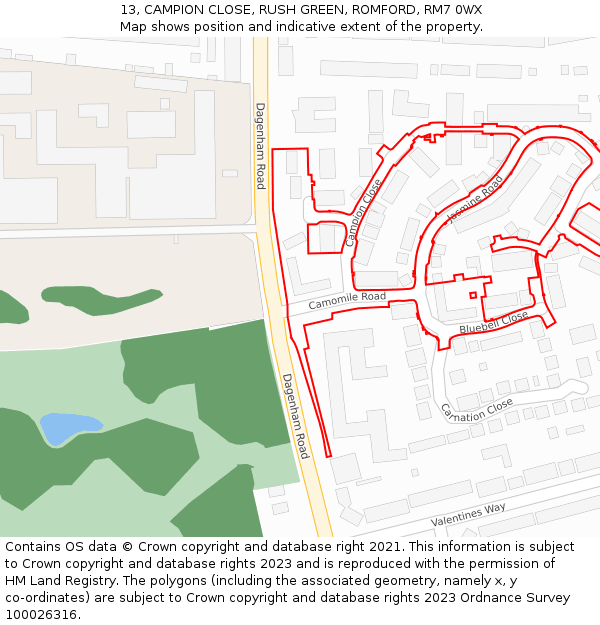 13, CAMPION CLOSE, RUSH GREEN, ROMFORD, RM7 0WX - £215,000