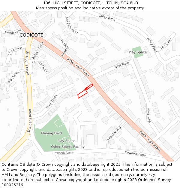 136, HIGH STREET, CODICOTE, HITCHIN, SG4 8UB - £284,000