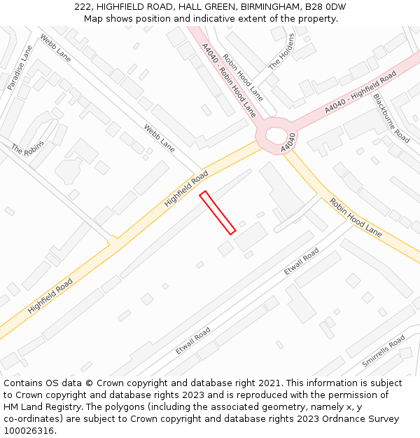 222, HIGHFIELD ROAD, HALL GREEN, BIRMINGHAM, B28 0DW - £317,000