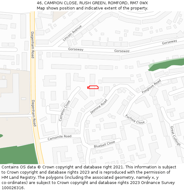 46, CAMPION CLOSE, RUSH GREEN, ROMFORD, RM7 0WX - £225,000