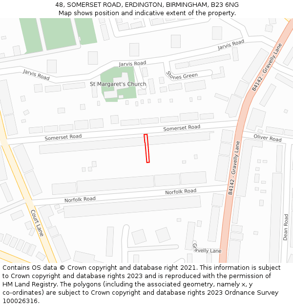 48 SOMERSET ROAD ERDINGTON BIRMINGHAM B23 6NG £175 000