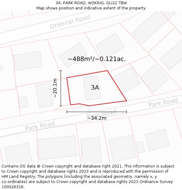 Gu22 Postcode Map 3A, PARK ROAD, WOKING, GU22 7BW - £463,000