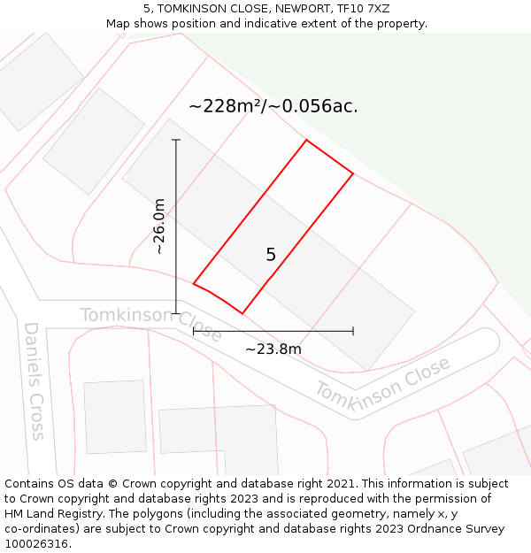 Tf10 Postcode Map 5, TOMKINSON CLOSE, NEWPORT, TF10 7XZ - £325,000
