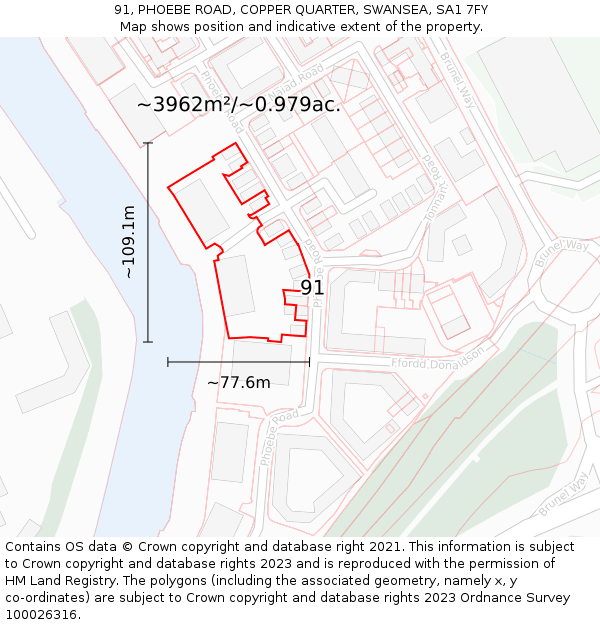 Sa1 Postcode Map 91, PHOEBE ROAD, COPPER QUARTER, SWANSEA, SA1 7FY - £121,000