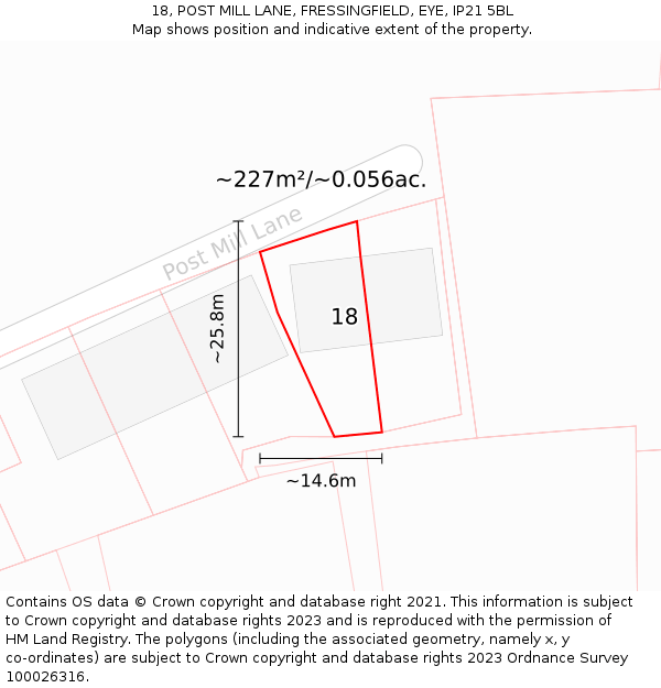 18, POST MILL LANE, FRESSINGFIELD, EYE, IP21 5BL - £295,000