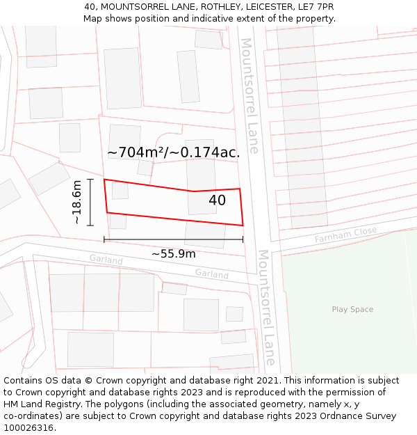 Street Map Rothley 40, MOUNTSORREL LANE, ROTHLEY, LEICESTER, LE7 7PR - £250,000