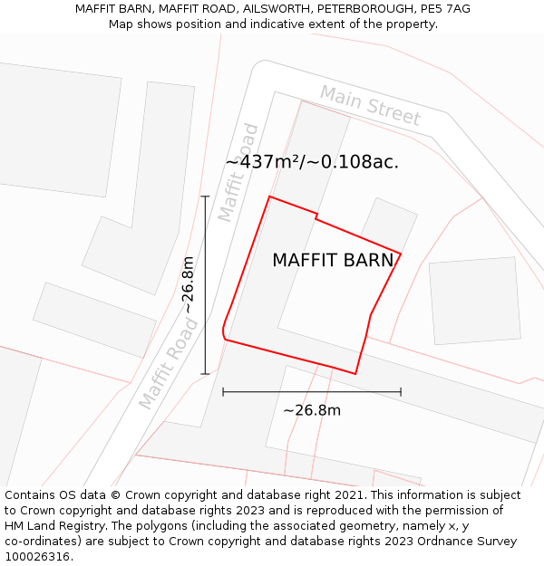 Maffit MAFFIT BARN, MAFFIT ROAD, AILSWORTH, PETERBOROUGH, PE5 7AG - £660,000
