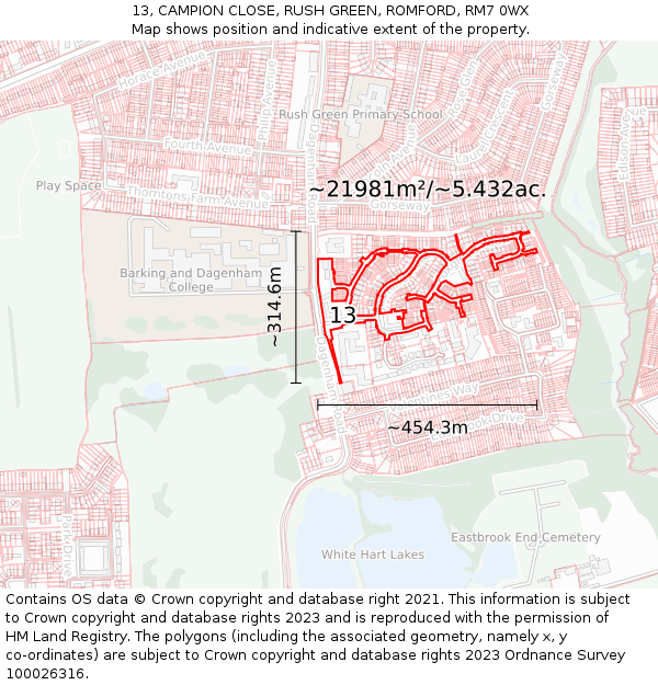 13, CAMPION CLOSE, RUSH GREEN, ROMFORD, RM7 0WX - £215,000