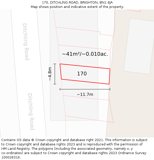 Bn1 Postcode 170, DITCHLING ROAD, BRIGHTON, BN1 6JA - £142,000