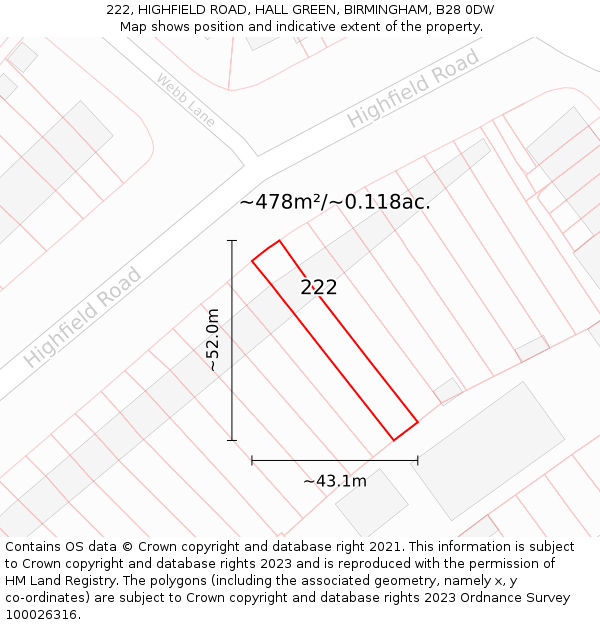 222, HIGHFIELD ROAD, HALL GREEN, BIRMINGHAM, B28 0DW - £317,000