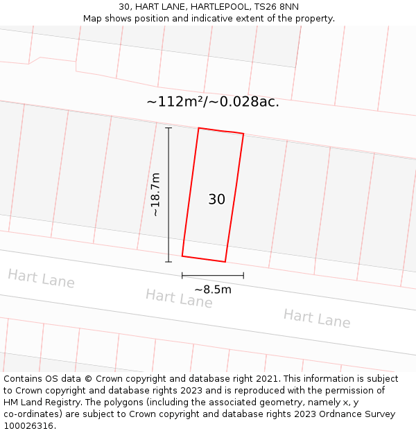 Ts26 Postcode Map 30, HART LANE, HARTLEPOOL, TS26 8NN - £190,000