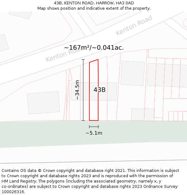Ha3 Ppostcode Map 43B, KENTON ROAD, HARROW, HA3 0AD - £285,000