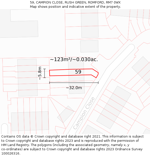 59, CAMPION CLOSE, RUSH GREEN, ROMFORD, RM7 0WX - £296,000