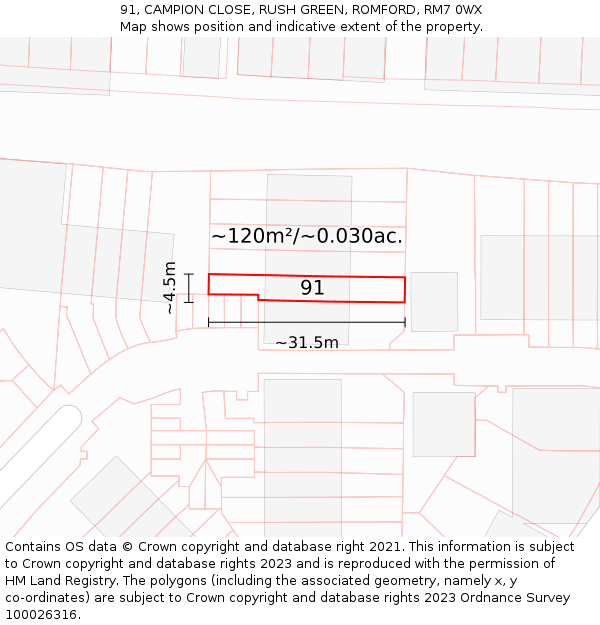 91, CAMPION CLOSE, RUSH GREEN, ROMFORD, RM7 0WX - £270,000
