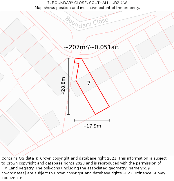 Postcode Map Ub2 7, BOUNDARY CLOSE, SOUTHALL, UB2 4JW - £330,000