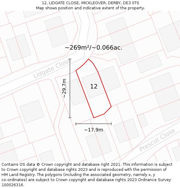 12, LIDGATE CLOSE, MICKLEOVER, DERBY, DE3 0TS - £320,000
