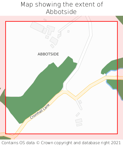 Map showing extent of Abbotside as bounding box