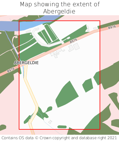 Map showing extent of Abergeldie as bounding box