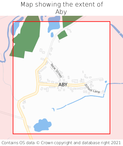 Map showing extent of Aby as bounding box
