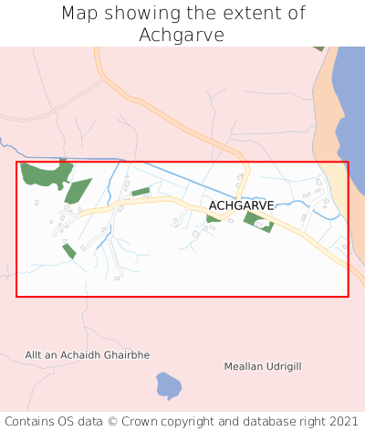 Map showing extent of Achgarve as bounding box