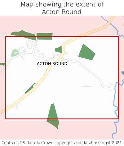 Map showing extent of Acton Round as bounding box