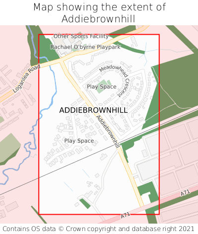 Map showing extent of Addiebrownhill as bounding box