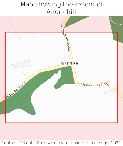 Map showing extent of Airdriehill as bounding box