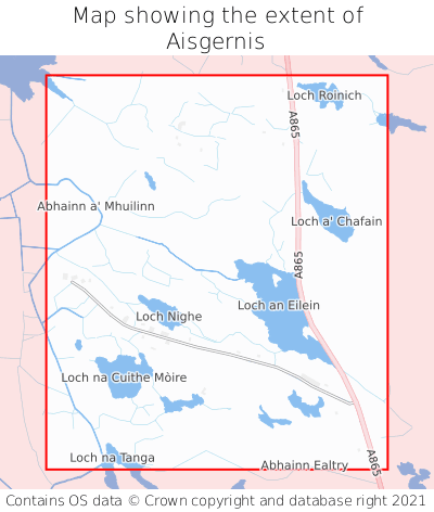 Map showing extent of Aisgernis as bounding box