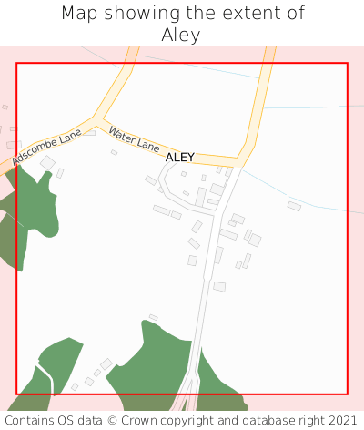 Map showing extent of Aley as bounding box
