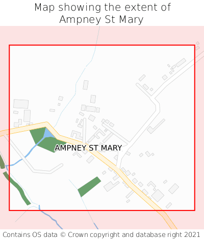 Map showing extent of Ampney St Mary as bounding box