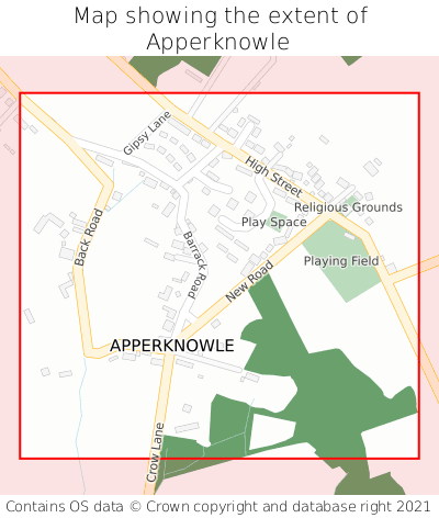Map showing extent of Apperknowle as bounding box