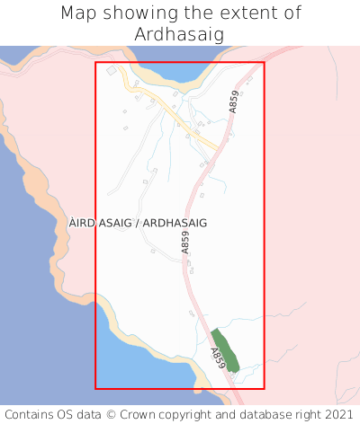 Map showing extent of Ardhasaig as bounding box