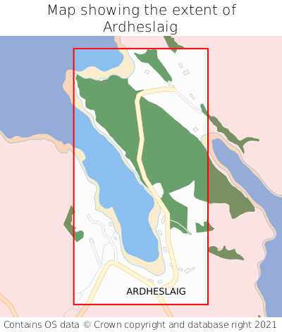 Map showing extent of Ardheslaig as bounding box