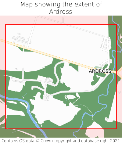 Map showing extent of Ardross as bounding box