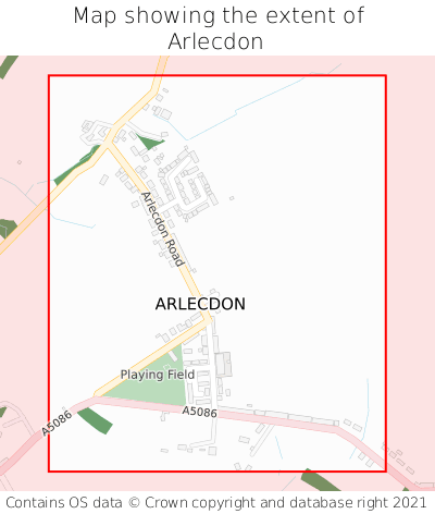Map showing extent of Arlecdon as bounding box