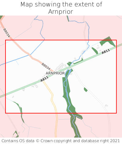 Map showing extent of Arnprior as bounding box