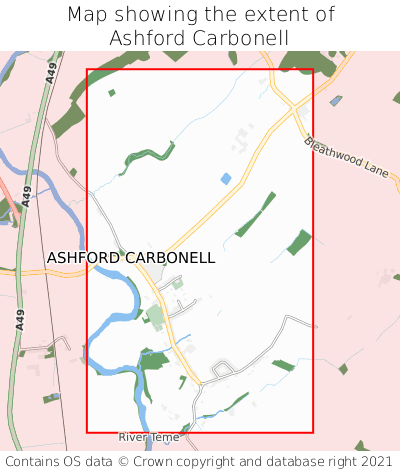Map showing extent of Ashford Carbonell as bounding box