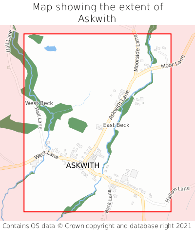 Map showing extent of Askwith as bounding box