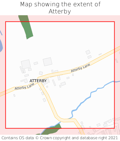 Map showing extent of Atterby as bounding box