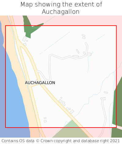 Map showing extent of Auchagallon as bounding box