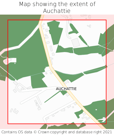 Map showing extent of Auchattie as bounding box