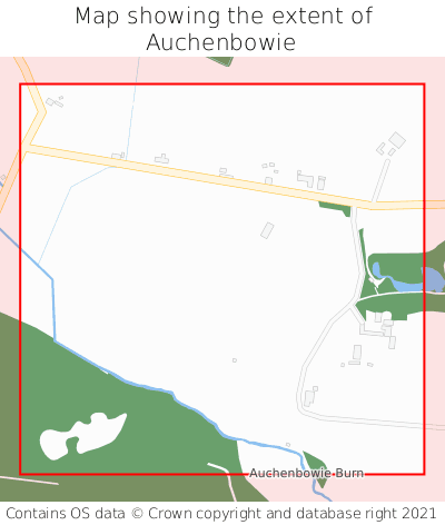 Map showing extent of Auchenbowie as bounding box