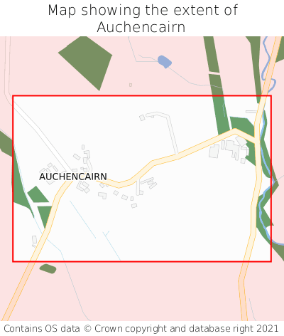 Map showing extent of Auchencairn as bounding box