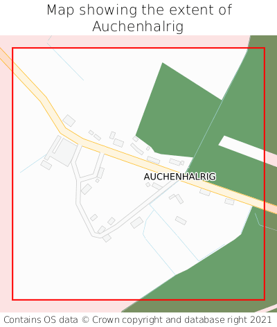 Map showing extent of Auchenhalrig as bounding box