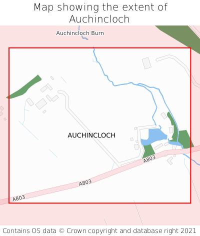 Map showing extent of Auchincloch as bounding box