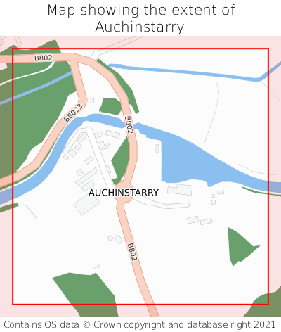 Map showing extent of Auchinstarry as bounding box