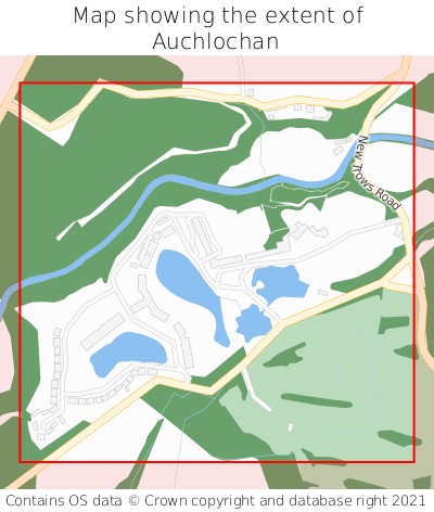 Map showing extent of Auchlochan as bounding box