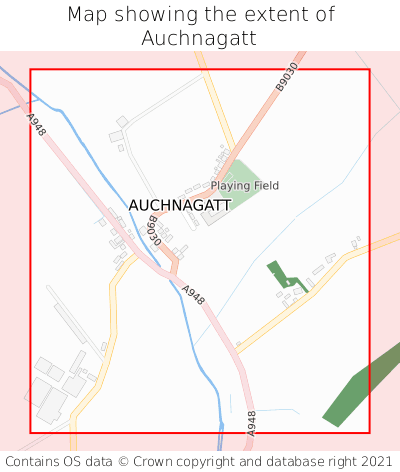 Map showing extent of Auchnagatt as bounding box